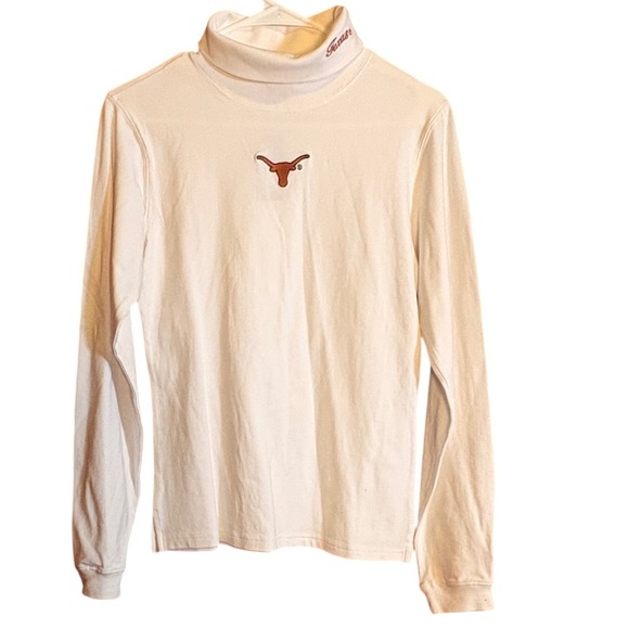 Colosseum Athletics Other - Colosseum Turtleneck Men M White Good Texas Longhorns Embroidered NCAA Top